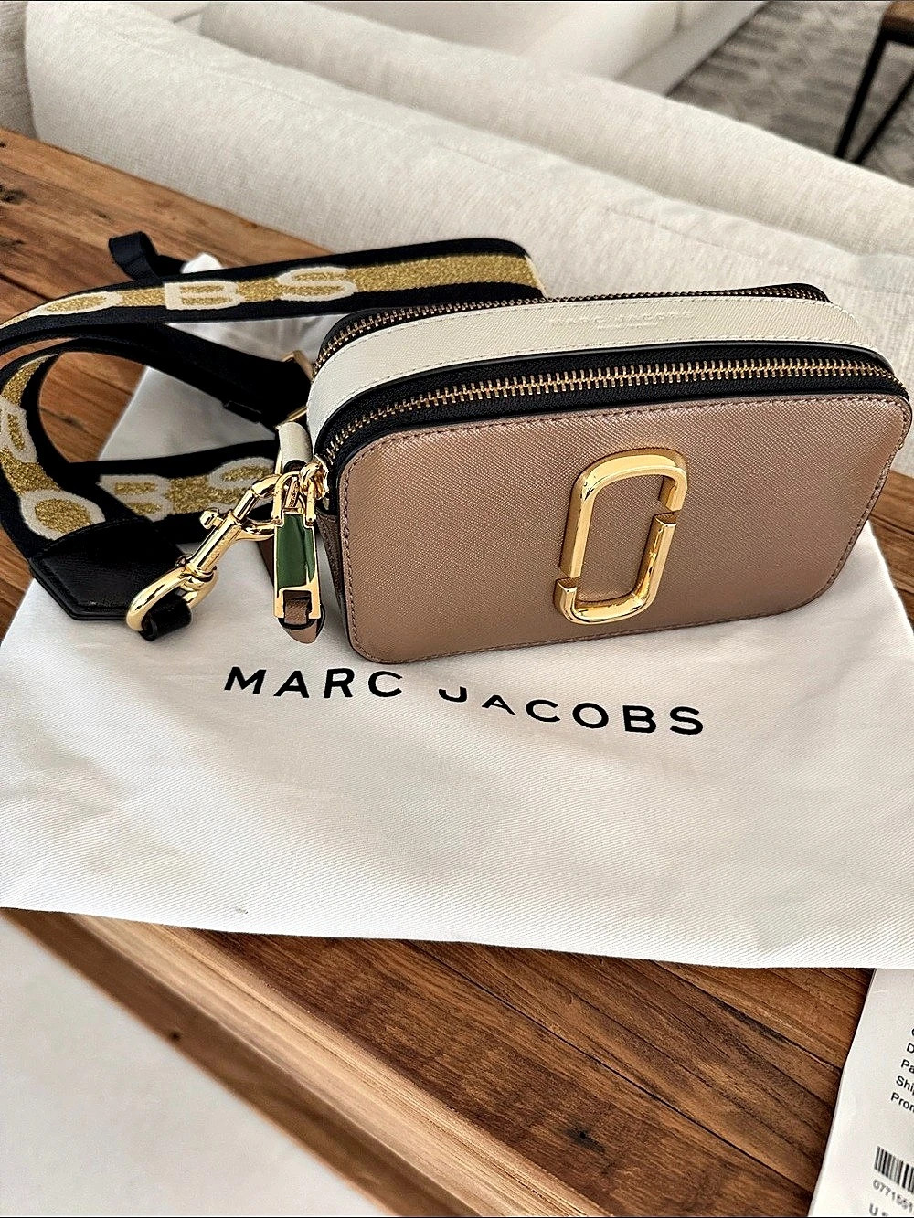Marc Jacobs The Snapshot Camera Bag Crossbody Brown & Black